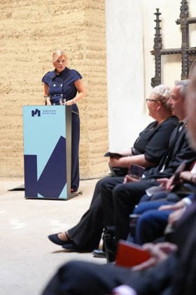 Gedenkveranstaltung 65. Jahrestag des Berliner Mauerbaus Bundestagspraesidentin Julia Kloeckner bei Ihrer Rede im Rahmen der Gedenkveranstaltung zum 65. Jahrestag des Berliner Mauerbaus, Berlin, 13.08.2026 Berlin Berlin Deutschland