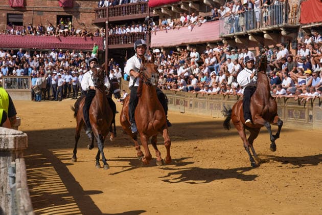 August 13, 2026, Siena, Toscana, ITALIA: Siena, Piazza del Campo Ã¢â‚¬ August 13, 2026. The *Tratta* took place this morning; it is one of the key moments of the Palio, during which the selected horses are assigned by lot to the ten *Contrade* participating in the race on August 16. Siena ITALIA - ZUMAs236 20260813_aap_s236_003 Copyright: xFabioxSassox