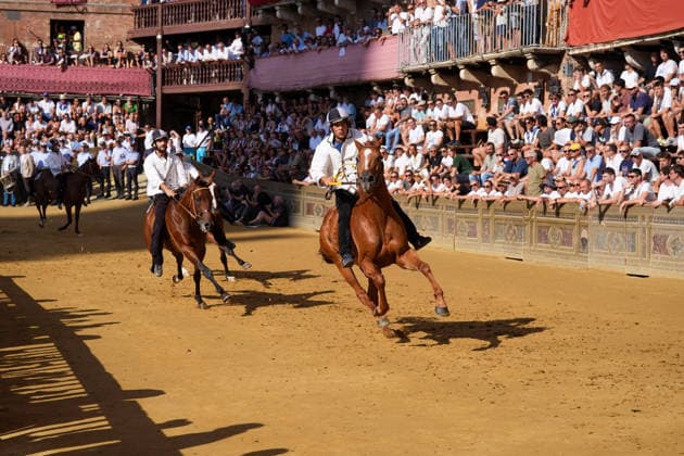 August 13, 2026, Siena, Toscana, ITALIA: Siena, Piazza del Campo Ã¢â‚¬ August 13, 2026. The *Tratta* took place this morning; it is one of the key moments of the Palio, during which the selected horses are assigned by lot to the ten *Contrade* participating in the race on August 16. Siena ITALIA - ZUMAs236 20260813_aap_s236_024 Copyright: xFabioxSassox