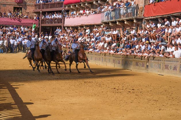 August 13, 2026, Siena, Toscana, ITALIA: Siena, Piazza del Campo Ã¢â‚¬ August 13, 2026. The *Tratta* took place this morning; it is one of the key moments of the Palio, during which the selected horses are assigned by lot to the ten *Contrade* participating in the race on August 16. Siena ITALIA - ZUMAs236 20260813_aap_s236_053 Copyright: xFabioxSassox