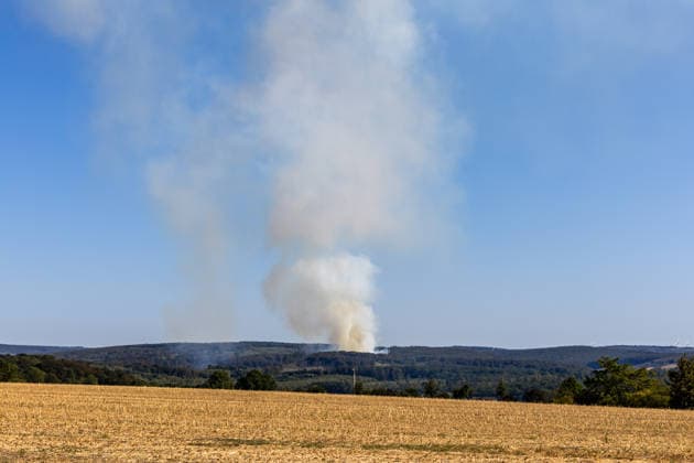 Waldbrand Möhnesee Seit 15:00 Uhr bekämpfen die Einsatzkräfte von Feuerwehr, Rettungsdienst, Hilfsorganisationen und Polizei aus dem gesamten Kreisgebiet einen Waldbrand am Möhnesee im Bereich Grüne Hoffnung - Wilhelmsruh. Aktuell sind rund 300 Einsatzkräfte im Einsatz. Das Feuer hat sich bereits auf eine Fläche von rund 44.000 mÂ² ausgebreitet und ist weiterhin dynamisch. Weitere Einsatzkräfte und Spezialgerät von Wald und Holz NRW sind noch auf der Anfahrt. Aufgrund des Brandes kann es im Bereich des Arnsberger Waldes, in der Soester Börde und in Teilbereichen des Hochsauerlandkreises zu Geruchsbelästigungen kommen. Möhnesee Naturpark Möhnesee-Havesse Nordrhein-Westfalen Deutschland