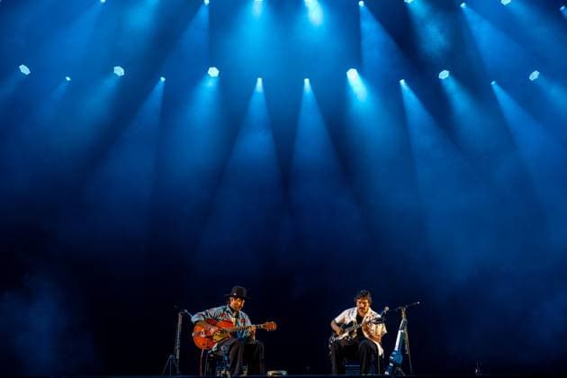 Hermanos Gutiérrez — Vodafone Paredes de Coura 2026 - 13 Aug 2026 Alejandro Gutiérrez and Estevan Gutiérrez, guitar duo of the Swiss?Ecuadorian instrumental Hermanos Gutiérrez, perform together on stage during the Vodafone Paredes de Coura. Paredes de Coura Portugal Copyright: xDiogoxBaptistax xSOPAxImagesx DB_HermanosGutierrez20260813PDC_019