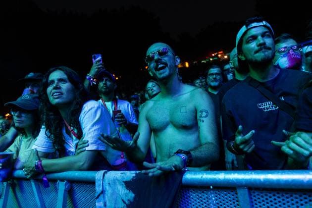 Kurt Vile & The Violators - Vodafone Paredes de Coura 2026 - 13 Aug 2026 The audience stands near the barricade during the performance of Kurt Vile & The Violators at the Vodafone Paredes de Coura. Paredes de Coura Portugal Copyright: xDiogoxBaptistax xSOPAxImagesx DB_KurtVile20260813PDC_007