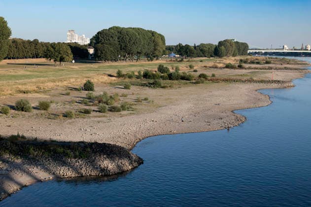 Poller Wiesen - Durch die historisch niedrigen Pegelstände im Rhein ist die Logistik extremst gestört. Hierdurch entstehen Herausforderungen und Folgen für den Alltag. Es droht das Abschneiden der Transportwege im Rhein. Die Kosten für den Verbraucher steigen im Bereich der Lebensmitteln, bei den Kraftstoffen und anderen Bereichen durch gestiegene Transportkosten. Unternehmen sind gezwungen, die Produktionen zu drosseln. Köln, 13.08.2026