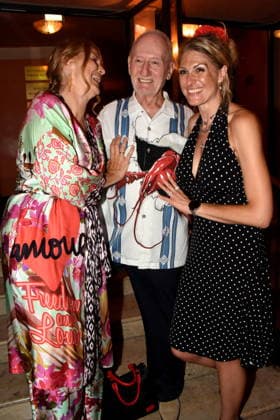 Corinna Binzer Schauspielerin Darsteller Sepp Schauer, Schauspieler Miriam Binzer Tochter Muenchen 13.08.2029 Bayerischer Hof Komoedie Premiere Ein total verrückter Sommernachtstraum Foto Muenchen
