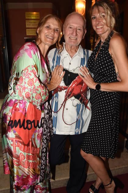 Corinna Binzer Schauspielerin Darsteller Sepp Schauer, Schauspieler Miriam Binzer Tochter Muenchen 13.08.2029 Bayerischer Hof Komoedie Premiere Ein total verrückter Sommernachtstraum Foto Muenchen