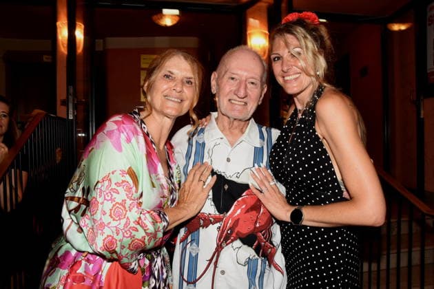 Corinna Binzer Schauspielerin Darsteller Sepp Schauer, Schauspieler Miriam Binzer Tochter Muenchen 13.08.2029 Bayerischer Hof Komoedie Premiere Ein total verrückter Sommernachtstraum Foto Muenchen