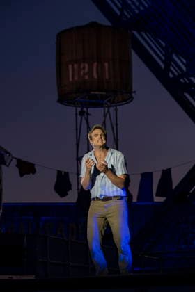 13.08.2026, Saarland, Ensdorf. Die West Side Story feiert am Donnerstagabend am Saarpolygon im Rahmen der diesjährigen Opernfestspiele mit zahlreichen Ehrengästen aus Politik, Kultur und Wirtschaft Premiere.