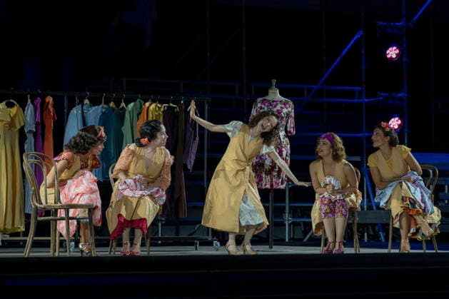 13.08.2026, Saarland, Ensdorf. Die West Side Story feiert am Donnerstagabend am Saarpolygon im Rahmen der diesjährigen Opernfestspiele mit zahlreichen Ehrengästen aus Politik, Kultur und Wirtschaft Premiere.