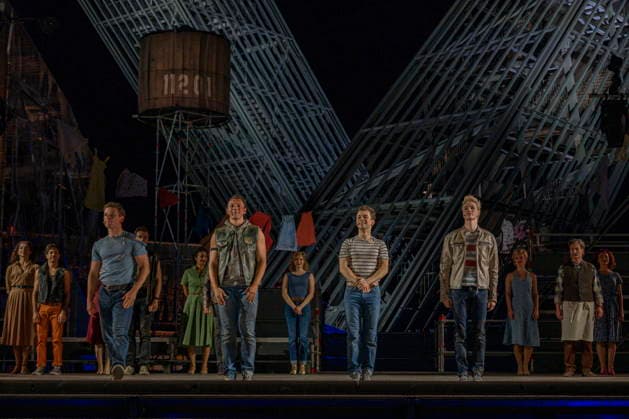 13.08.2026, Saarland, Ensdorf. Die West Side Story feiert am Donnerstagabend am Saarpolygon im Rahmen der diesjährigen Opernfestspiele mit zahlreichen Ehrengästen aus Politik, Kultur und Wirtschaft Premiere.