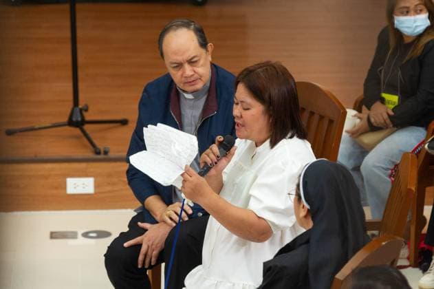 August 14, 2026, Manila, Philippines: MANILA, PHILIPPINES, AUGUST 14, 2026: The Philippine Truth Commission holds its first public â€oetruth-telling session†at the Pope Pius XII Catholic Center in Manila, focusing on the case of Raymart Siapo, a 19-year-old victim of the former Duterte administrationâ€⠢s â€oeWar on Drugs.†Raymartâ€⠢s mother, Luzviminda Siapo, testified before the commission, saying her son was abducted and killed by 14 unidentified individuals. The session marked the opening of the commissionâ€⠢s public proceedings on alleged abuses linked to the anti-drug campaign. Manila Philippines - ZUMAq101 20260814_zna_q101_060 Copyright: xCharlesxEdmonxS.xPerezx