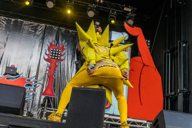 Das Berliner Hip Hop Rap Trio PA69 (besteht aus DJ Dope, Rabatto und Turbogianni) am ersten Tag des Highfield 2026 am Störmthaler See Highfield 2026 tag 1 - PA69