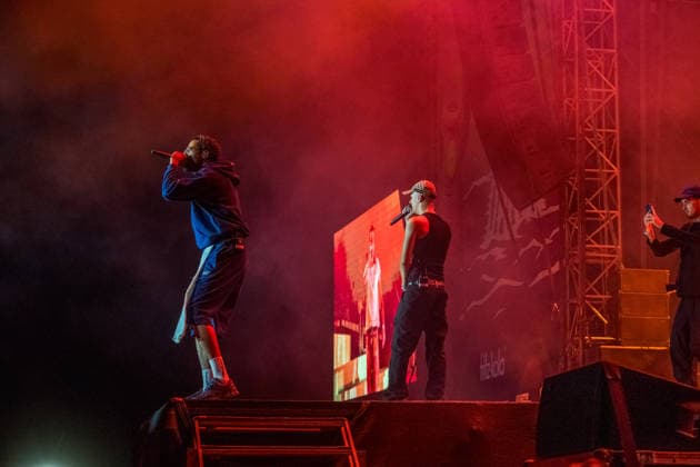Die Berliner Rap, Hip-Hop, Trap Band BHZ auf dem Highfield Festival 2026 am Störmthaler See bei Großpösna. Die aktuelle BHZ-Besetzung 2026 besteht aus: * Longus Mongus Rap * Ion Miles Rap * Monk Rap * Big Pat Rap * MotB Produzent * Sami Produzent * Themba Produzent Highfield 2026 Tag 1 - BHZ