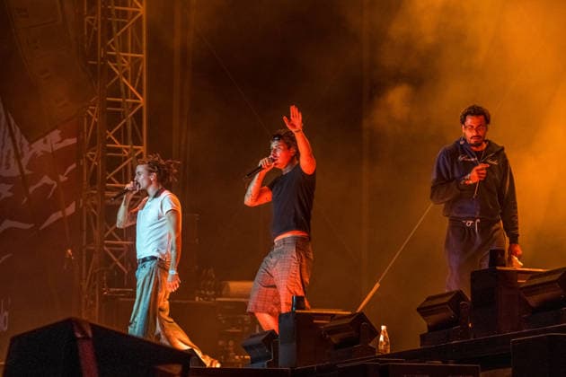 Die Berliner Rap, Hip-Hop, Trap Band BHZ auf dem Highfield Festival 2026 am Störmthaler See bei Großpösna. Die aktuelle BHZ-Besetzung 2026 besteht aus: * Longus Mongus Rap * Ion Miles Rap * Monk Rap * Big Pat Rap * MotB Produzent * Sami Produzent * Themba Produzent Highfield 2026 Tag 1 - BHZ