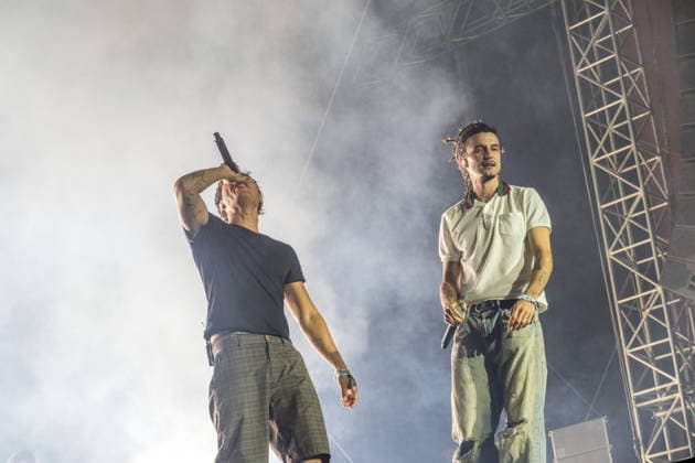 Die Berliner Rap, Hip-Hop, Trap Band BHZ auf dem Highfield Festival 2026 am Störmthaler See bei Großpösna. Die aktuelle BHZ-Besetzung 2026 besteht aus: * Longus Mongus Rap * Ion Miles Rap * Monk Rap * Big Pat Rap * MotB Produzent * Sami Produzent * Themba Produzent Highfield 2026 Tag 1 - BHZ