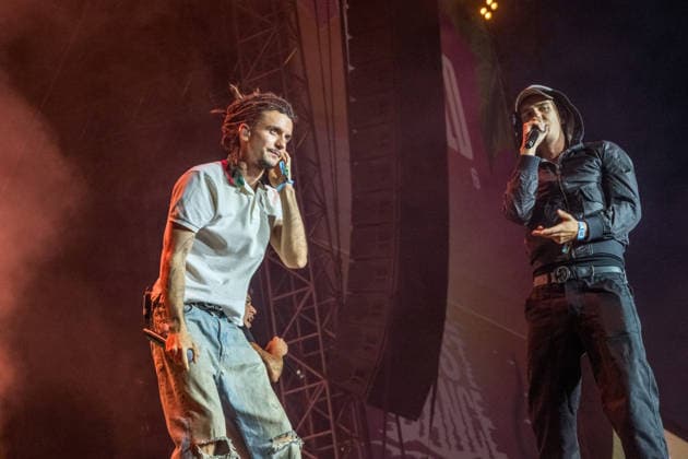 Die Berliner Rap, Hip-Hop, Trap Band BHZ auf dem Highfield Festival 2026 am Störmthaler See bei Großpösna. Die aktuelle BHZ-Besetzung 2026 besteht aus: * Longus Mongus Rap * Ion Miles Rap * Monk Rap * Big Pat Rap * MotB Produzent * Sami Produzent * Themba Produzent Highfield 2026 Tag 1 - BHZ