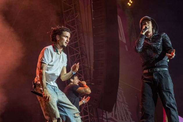 Die Berliner Rap, Hip-Hop, Trap Band BHZ auf dem Highfield Festival 2026 am Störmthaler See bei Großpösna. Die aktuelle BHZ-Besetzung 2026 besteht aus: * Longus Mongus Rap * Ion Miles Rap * Monk Rap * Big Pat Rap * MotB Produzent * Sami Produzent * Themba Produzent Highfield 2026 Tag 1 - BHZ