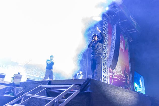 Die Berliner Rap, Hip-Hop, Trap Band BHZ auf dem Highfield Festival 2026 am Störmthaler See bei Großpösna. Die aktuelle BHZ-Besetzung 2026 besteht aus: * Longus Mongus Rap * Ion Miles Rap * Monk Rap * Big Pat Rap * MotB Produzent * Sami Produzent * Themba Produzent Highfield 2026 Tag 1 - BHZ