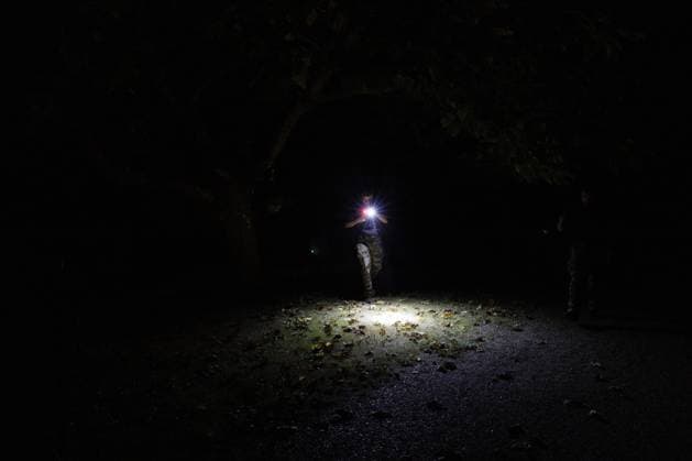 Garrein, The Netherlands, 2026-08-14 21:57:30 Garein, 14-08-2026, Gendarmerie conducts house searches in the village of Garein. The forest fire near Luglon is approaching the village. Photo: NLBeeld Robert Meerding Credit: NL Beeld Robert Meerding Inc  Copyright: xx x