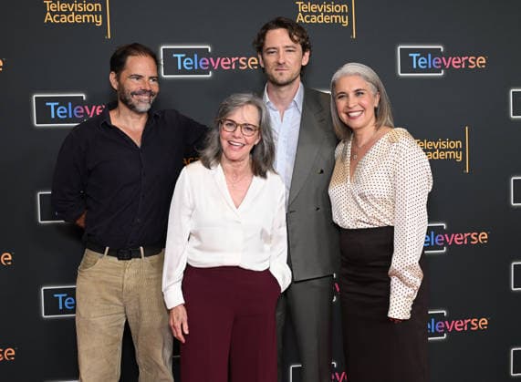 Televerse 2026 - Day 1 Peter Craig, Sally Field, Lewis Pullman and Olivia Newman arriving to the Televerse 2026 - Day 1 at JW Marriott on August 14, 2026 in Los Angeles, CA. Los Angeles JW Marriott California USA Copyright: xLISAxOConnor AFF-USA.comx