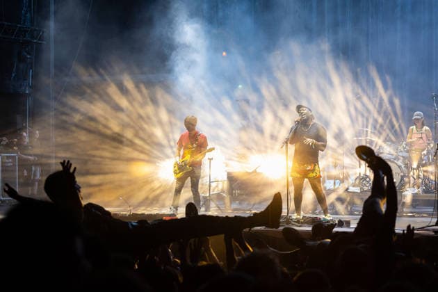 August 14, 2026, Paredes De Coura, Braga, Portugal: Festival goers crowd surf near the front as vocalist and guitarist Kele Okereke and the British indie rock band, Bloc Party perform live during the Vodafone Paredes de Coura. Paredes De Coura Portugal - ZUMAs197 20260814_aaa_s197_194 Copyright: xDiogoxBaptistax