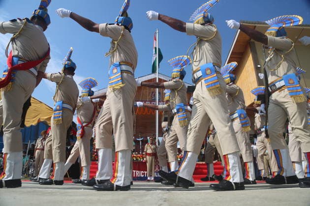 India: The 80th Independence Day Pulwama celebrated the 80th Independence Day with patriotic fervor and enthusiasm at DPL Pulwama. Deputy Commissioner of Pulwama, Dr. Basharat Qayoom, hoisted the National Tricolour during the celebration, marking the occasion with a strong spirit of patriotism and national pride. Pulwama Jammu & Kashmir India Copyright: NisarxUlxHaqxAllaie