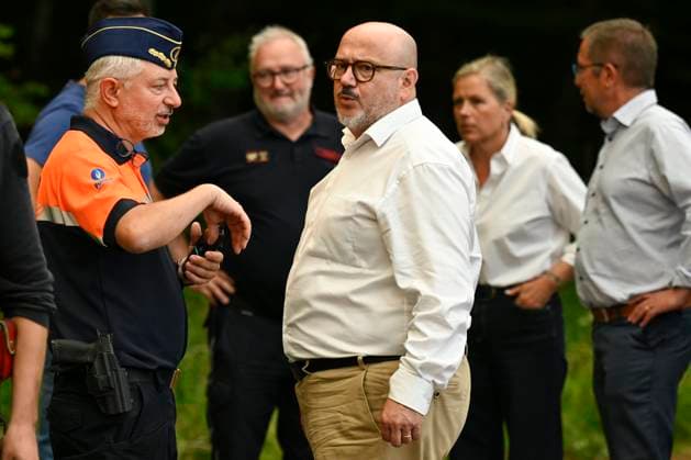 Fire in the Belgian High Fens JALHAY, BELGIUM - AUGUST 15 : An important fire has broken out in the Belgian High Fens on August 15, 2026 in Jalhay, Belgium, 15 08 2026 Jalhay Belgium  Copyright: xDhax