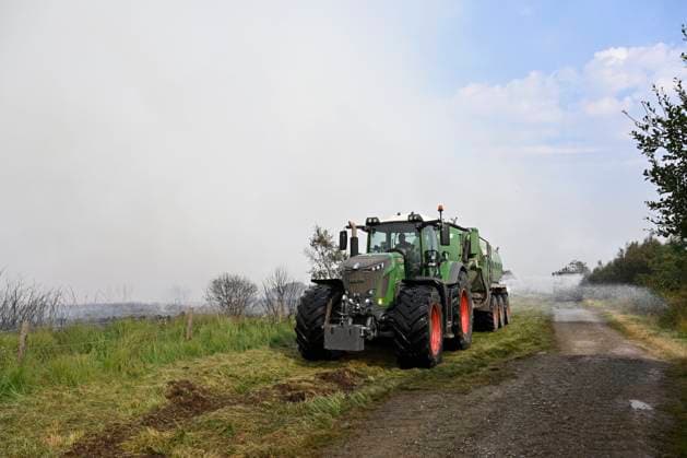 Fire in the Belgian High Fens JALHAY, BELGIUM - AUGUST 15 : An important fire has broken out in the Belgian High Fens on August 15, 2026 in Jalhay, Belgium, 15 08 2026 Jalhay Belgium  Copyright: xDhax