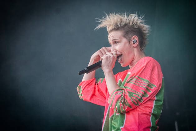 Die Deutsche Rockmusikerin Deine Cousine (Ina Bredehorn) am dritten Festival Tag des Highfield 2026 Highfield 2026 -Tag 3 - Deine Cousine