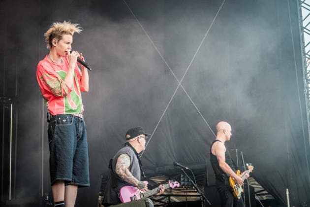 Die Deutsche Rockmusikerin Deine Cousine (Ina Bredehorn) am dritten Festival Tag des Highfield 2026 Highfield 2026 -Tag 3 - Deine Cousine