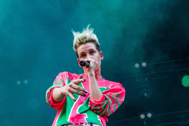 Die Deutsche Rockmusikerin Deine Cousine (Ina Bredehorn) am dritten Festival Tag des Highfield 2026 Highfield 2026 -Tag 3 - Deine Cousine
