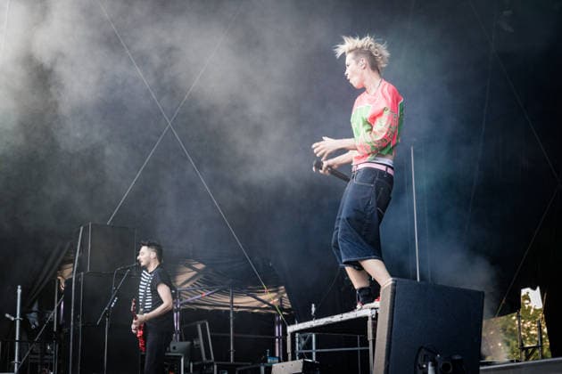 Die Deutsche Rockmusikerin Deine Cousine (Ina Bredehorn) am dritten Festival Tag des Highfield 2026 Highfield 2026 -Tag 3 - Deine Cousine