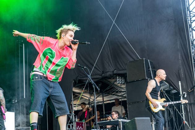 Die Deutsche Rockmusikerin Deine Cousine (Ina Bredehorn) am dritten Festival Tag des Highfield 2026 Highfield 2026 -Tag 3 - Deine Cousine