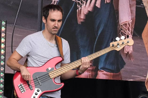 August 15, 2026, Williamscot, Oxfordshire, United Kingdom: Josh Cavanagh-Brierley, bass player with UK-based Soft Rock and Americana band Rob Jones and the Restless Dream performing live on stage at Fairport s Cropredy Convention. Williamscot United Kingdom - ZUMAs197 20260815_aaa_s197_617 Copyright: xDawnxFletcher-Parkx