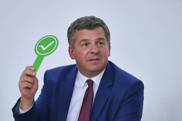 Halle (Saale), Sachsen-Anhalt, Deutschland, 18.08.2026: Leibniz-Institut für Agrarentwicklung in Transformationsökonomien (IAMO): IHK-Wahldialog: Sven Schulze (CDU) Copyright: xdtsxNachrichtenagenturx dts_130448