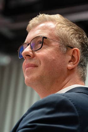 Berlin,18.08.2026,Bitkom Policy Pitch zur Abgeordnetenhauswahl 2026 im Delta Campus Neukölln.Stefan Evers Spitzenkandidat der Berliner CDU für die Wahl zum Abgeordnetenhaus von Berlin 2026 ist vor Ort.