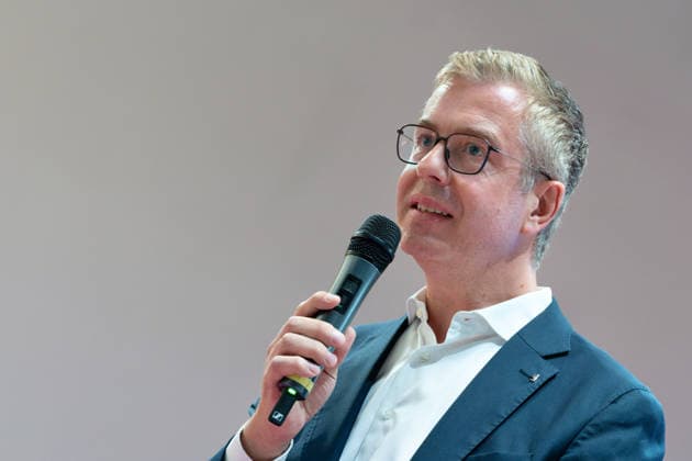 Berlin,18.08.2026,Bitkom Policy Pitch zur Abgeordnetenhauswahl 2026 im Delta Campus Neukölln.Stefan Evers Spitzenkandidat der Berliner CDU für die Wahl zum Abgeordnetenhaus von Berlin 2026 ist vor Ort.