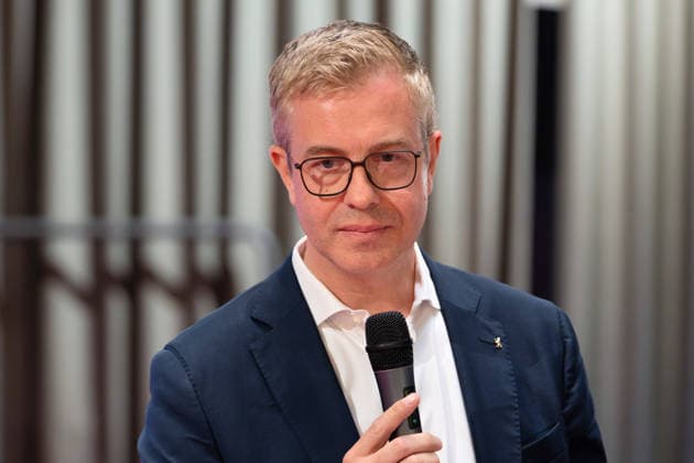 Berlin,18.08.2026,Bitkom Policy Pitch zur Abgeordnetenhauswahl 2026 im Delta Campus Neukölln.Stefan Evers Spitzenkandidat der Berliner CDU für die Wahl zum Abgeordnetenhaus von Berlin 2026 ist vor Ort.