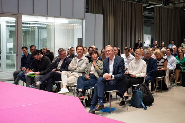Berlin,18.08.2026,Bitkom Policy Pitch zur Abgeordnetenhauswahl 2026 im Delta Campus Neukölln.Werner Graf,Steffen Krach,Elif Eralp,Stefan Evers