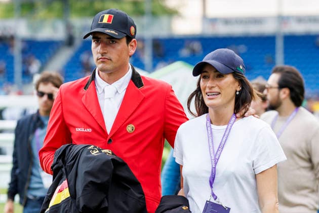AACHEN - FEI World Championships 2026, AACHEN - FEI World Championships 2026 PHILIPPAERTS Nicola (BEL), SPRINGSTEEN Jessica (USA) Impression Cours-Walk Parcousbesichtigung FEI Jumping World Championship Second Competition Team Final & Second Individual Qualifier Mercedes-Benz Prize Aachen, Reitstadion Soers 21. August 2026 -