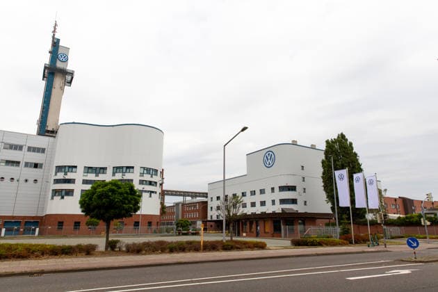 Volkswagenwerk in Osnabrück,Haupteingang.