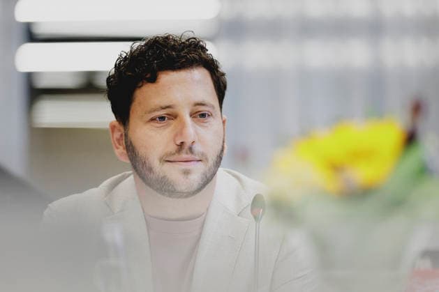 Felix Banaszak, Co-Vorsitzender von Buendnis 90 Die Gruenen, aufgenommen im Rahmen der Klausur des Bundesvorstandes von Buendnis 90 Die Gruenen in Berlin, 28.08.2026. Berlin Deutschland Copyright: xFlorianxGaertnerx