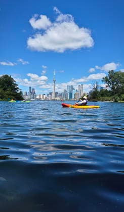 Blick von Toronto Island Kanada auf den Lake Ontario