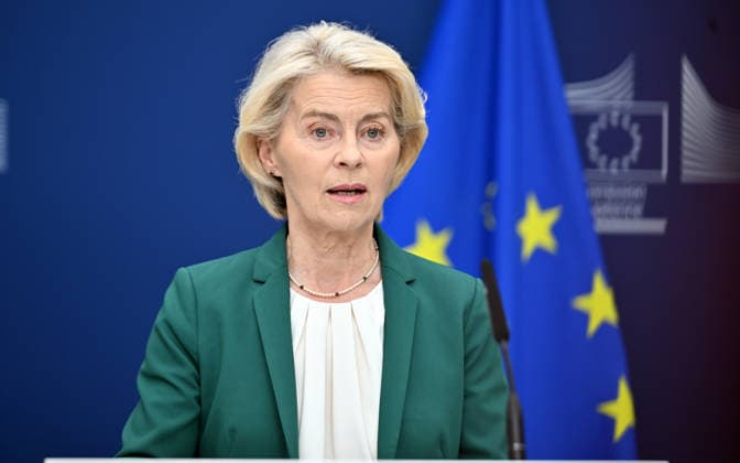 Ursula von der Leyen and Mark Rutte hold joint media briefing on EU-NATO defense ties BRUSSELS, BELGIUM - SEPTEMBER 2: European Commission President Ursula von der Leyen and NATO Secretary General Mark Rutte (not seen) deliver a joint press statement at the European Commission headquarters in Brussels, Belgium, on September 2, 2026. Dursun Aydemir Anadolu Brussels Belgium. Editorial use only. Please get in touch for any other usage.  Copyright: x2026xAnadoluxDursunxAydemirx
