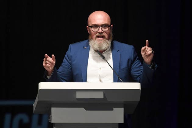 Wahlfeier der AfD Sachsen-Anhalt am 06.09.2026 im Alten Theater Magdeburg in Magdeburg Hans-Thomas Tillschneider ( Stellv. Landesvorsitzender Sachsen-Anhalt )