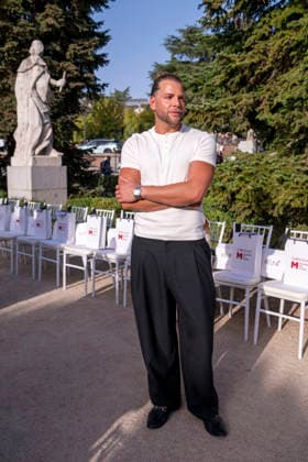 September 7, 2026, Madrid, Madrid, Spain: Designer EDUARDO NAVARRETE attend the opening fashion show of Fashion Week and Madrid es Moda, which will take place at the Sabatini Gardens on September 7, 2026, in Madrid, Spain. Madrid Spain  - ZUMAc312 20260907_zsp_c312_044 Copyright: xOscarxManuelxSanchezx
