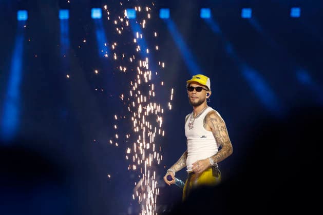 September 5, 2026, Madrid, Community Of Madrid, Spain: Puerto Rican rapper and reggaeton sensation DEI V (born David Gerardo Rivera Juarbe) performs live on stage during the 16th edition of the Coca-Cola Music Experience (CCME) at the Iberdrola Music venue on Saturday, September 5, 2026, in Madrid, Spain. Born in Carolina, Puerto Rico, the rising Latin trap star has shaken the urban music scene with viral hits like Quien Es Dei V? , Narcotics , and VeLDA . Performing during the second day of the festival, the acclaimed artist brings his bold street-smart style and Puerto Rican swagger to a massive crowd. He energizes a festival that has become a massive cultural phenomenon, accumulating over 375,000 sold-out attendees across its previous - ZUMAo127 20260905_zep_o127_389 Copyright: xHugoxOrtunox