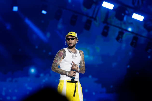 September 5, 2026, Madrid, Community Of Madrid, Spain: Puerto Rican rapper and reggaeton sensation DEI V (born David Gerardo Rivera Juarbe) performs live on stage during the 16th edition of the Coca-Cola Music Experience (CCME) at the Iberdrola Music venue on Saturday, September 5, 2026, in Madrid, Spain. Born in Carolina, Puerto Rico, the rising Latin trap star has shaken the urban music scene with viral hits like Quien Es Dei V? , Narcotics , and VeLDA . Performing during the second day of the festival, the acclaimed artist brings his bold street-smart style and Puerto Rican swagger to a massive crowd. He energizes a festival that has become a massive cultural phenomenon, accumulating over 375,000 sold-out attendees across its previous - ZUMAo127 20260905_zep_o127_371 Copyright: xHugoxOrtunox