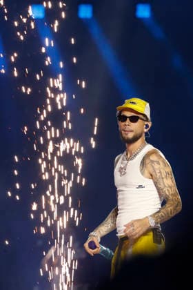 September 5, 2026, Madrid, Community Of Madrid, Spain: Puerto Rican rapper and reggaeton sensation DEI V (born David Gerardo Rivera Juarbe) performs live on stage during the 16th edition of the Coca-Cola Music Experience (CCME) at the Iberdrola Music venue on Saturday, September 5, 2026, in Madrid, Spain. Born in Carolina, Puerto Rico, the rising Latin trap star has shaken the urban music scene with viral hits like Quien Es Dei V? , Narcotics , and VeLDA . Performing during the second day of the festival, the acclaimed artist brings his bold street-smart style and Puerto Rican swagger to a massive crowd. He energizes a festival that has become a massive cultural phenomenon, accumulating over 375,000 sold-out attendees across its previous - ZUMAo127 20260905_zep_o127_388 Copyright: xHugoxOrtunox