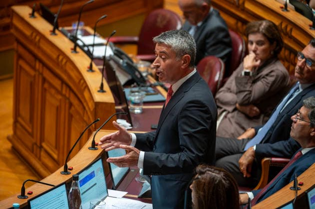 September 8, 2026, Lisbon, Lisbon, Portugal: JOSE LUIS CARNEIRO leader os Socialist Party speaks during the parliamentary debate on a motion of censure against the government presented by the Chega party at the Assembleia da Republica (Portuguese Parliament) in Lisbon. Lisbon Portugal - ZUMAr238 20260908_zip_r238_034 Copyright: xRicardoxRochax